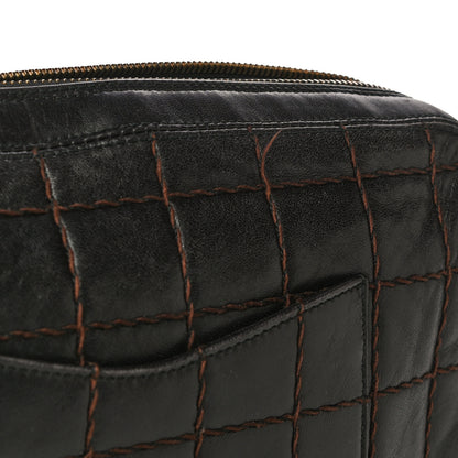 Chanel Lambskin Quilted Chocolate Bar Camera Case Black 17 of 18