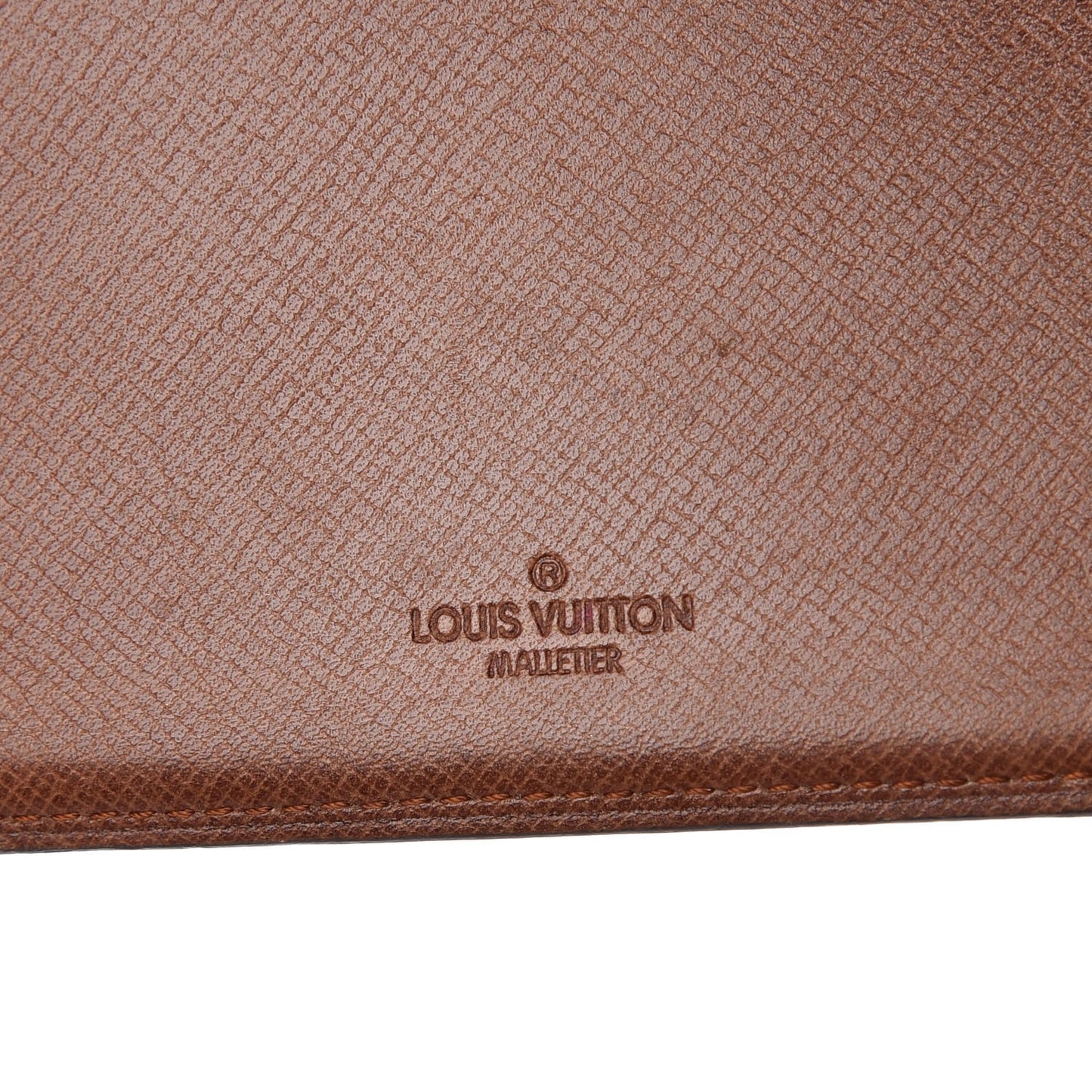 Monogram Simple Checkbook Holder Wallet Cover