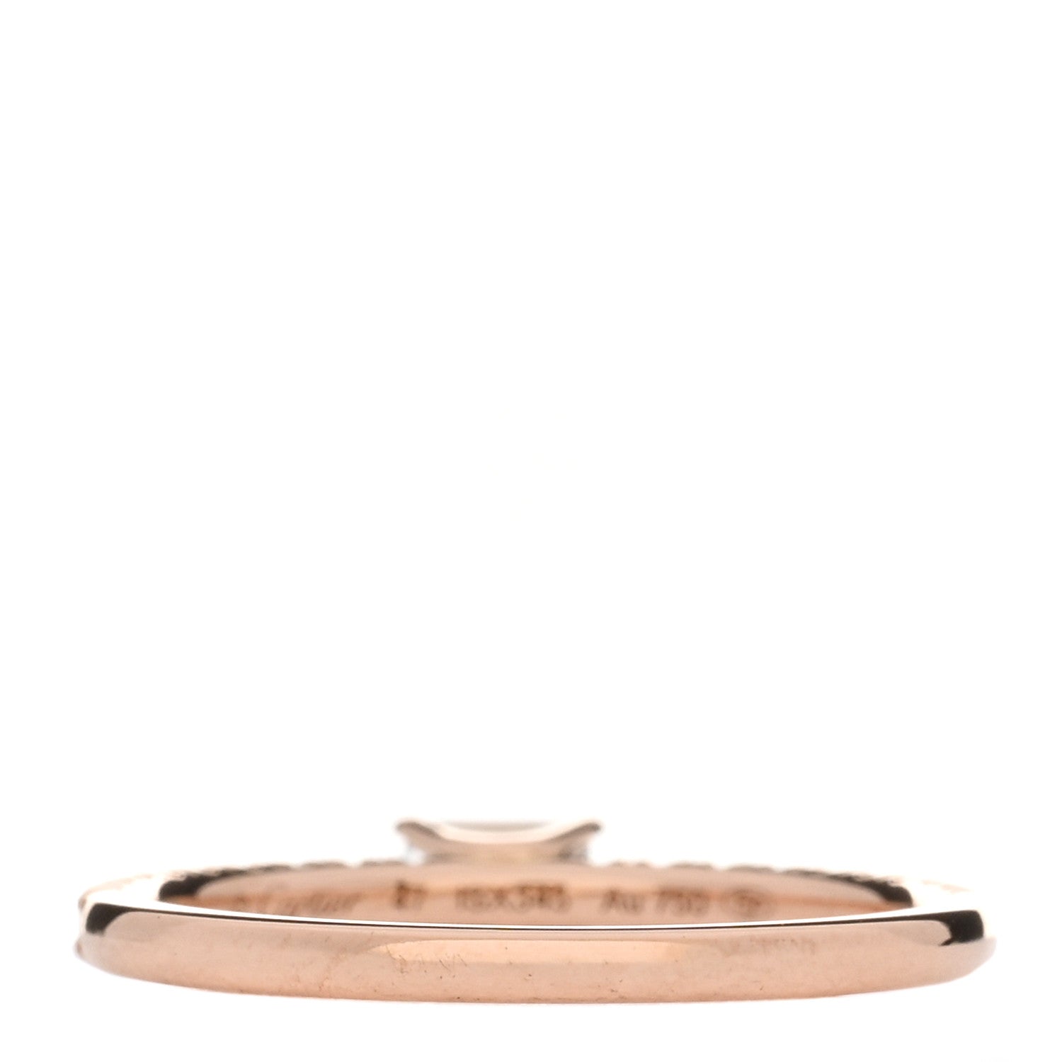 Cartier 18K Pink Gold Diamond Etincelle De Cartier Engagement Ring 47 4 3 of 4