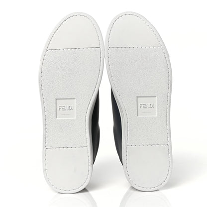 Fendi Vitello Lurex Rockoclick Slip On Sneakers 37 Alga Amarone Blueberry Multicolor 6 of 10