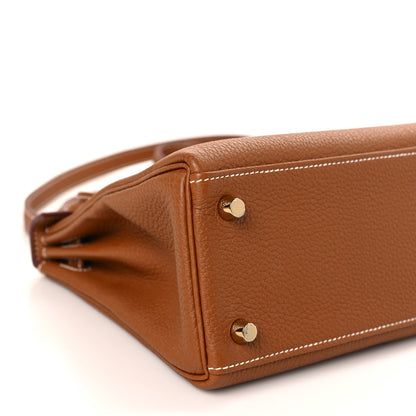Hermes Togo Kelly Retourne 25 Gold 8 of 10
