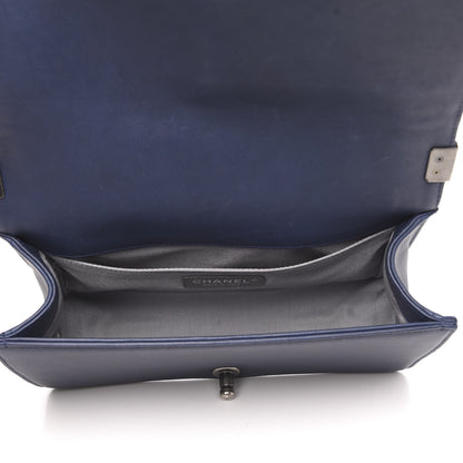 Chanel Calfskin Quilted Small Boy Flap Navy 5 of 14