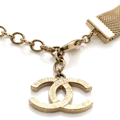 Chanel Metallic Mesh Logo Belt Gold 3 of 3