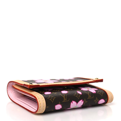 Louis Vuitton LV X TM Monogram Cherry Blossom Victorine Wallet Sakura Brown 4 of 8