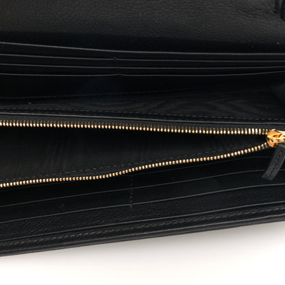 Gucci Roxy Calfskin Blondie Continental Chain Wallet Black 5 of 9