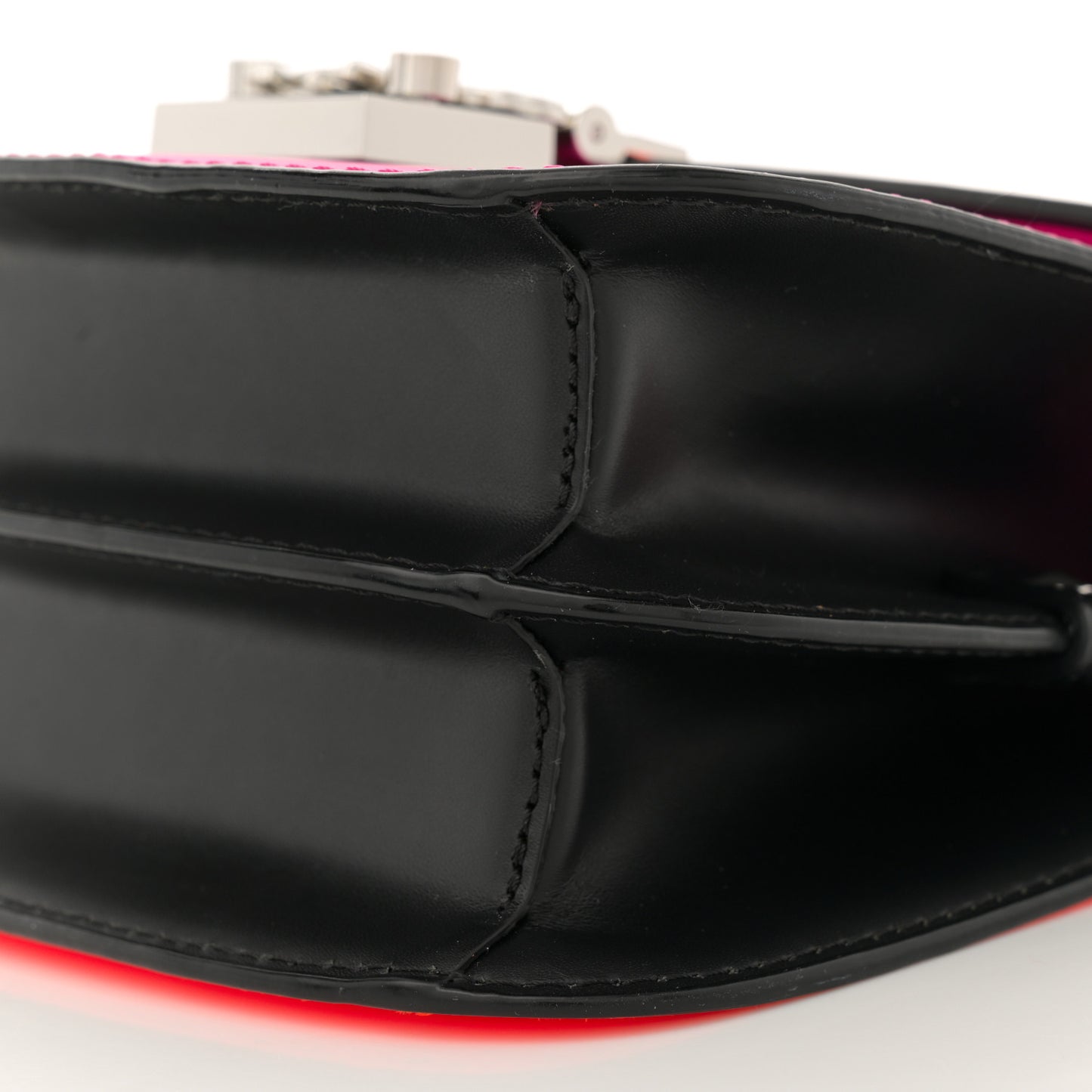 Calfskin Mini Patricia Crossbody Bag Pink Orange Black