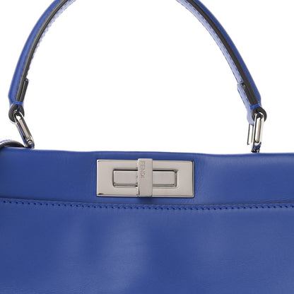 Fendi Vitello Morgan Python Crocodile Monster Eyes Medium Peekaboo Iconic Satchel Blue Neon Sunflower 11 of 13