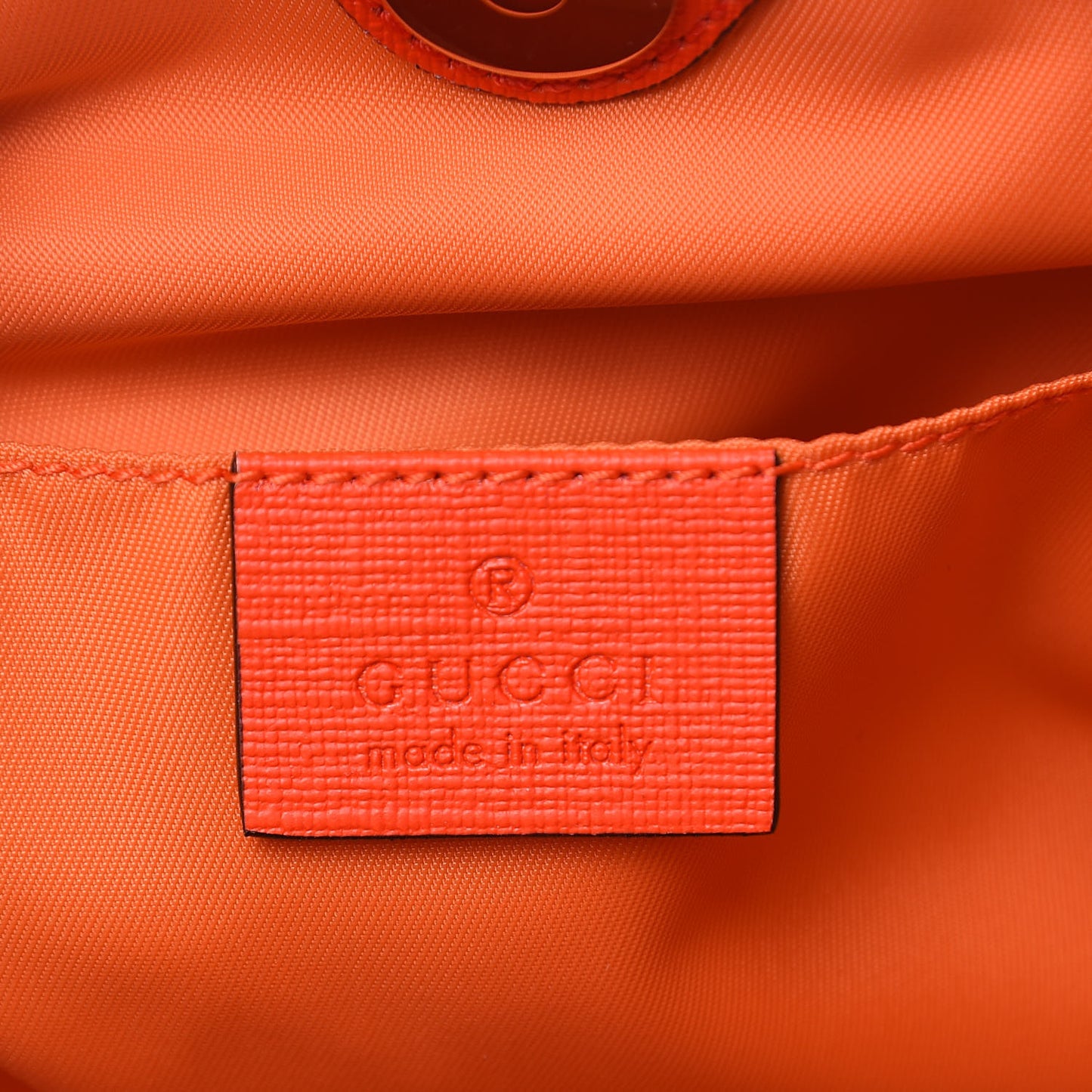 GG Supreme Monogram Kids Rocket Cat Tote Rose Orange