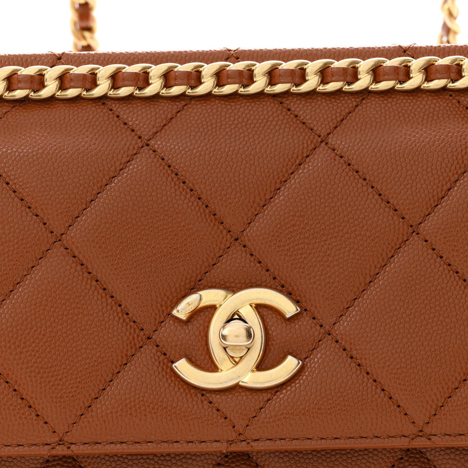 Chanel Caviar Quilted Multi Chain Backpack Light Brown 7 of 11