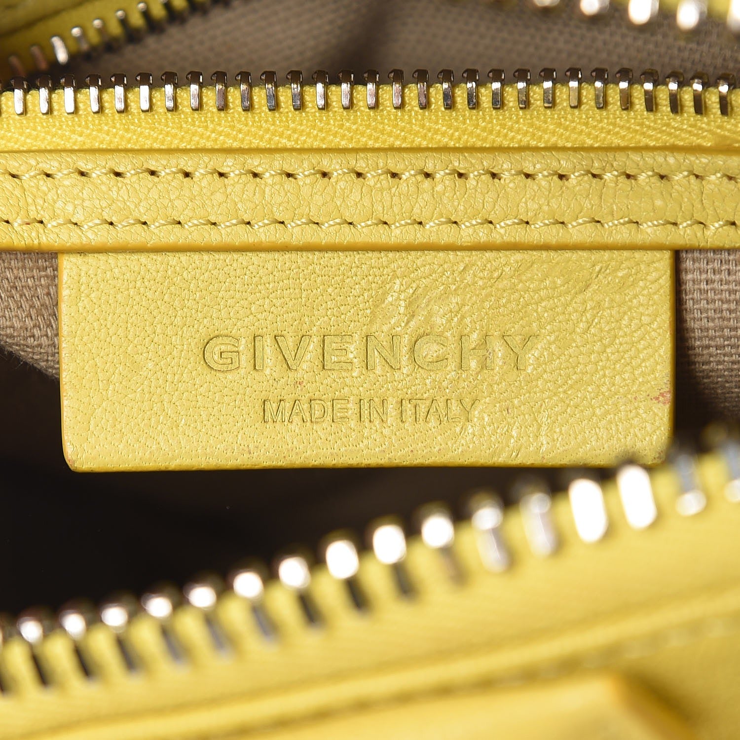 Givenchy Sugar Goatskin Mini Antigona Yellow 6 of 12