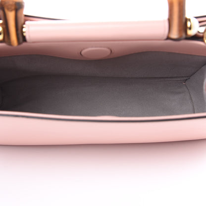 Gucci Nappa Bamboo Web Mini Nymphaea Top Handle Bag Perfect Pink Mystic White 6 of 12