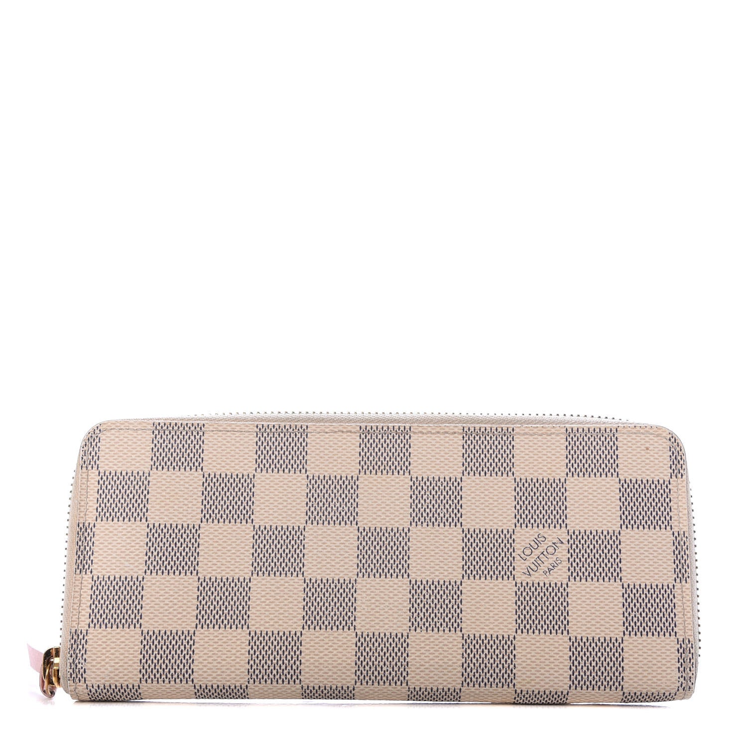 Louis Vuitton Damier Azur Clemence Wallet Rose Ballerine 1 of 7