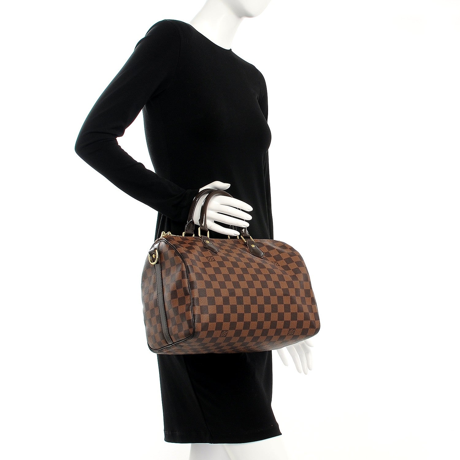Louis Vuitton Damier Ebene Speedy Bandouliere 30 3 of 16