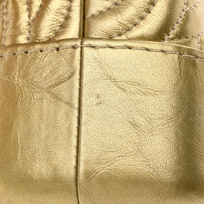 Chanel Metallic Aged Calfskin CC Quilted Small Gabrielle Hobo Gold 12 of 14
