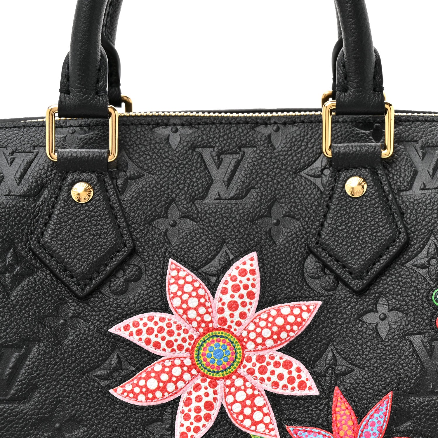 Louis Vuitton LV X YK Empreinte Speedy Bandouliere 25 Black 8 of 10