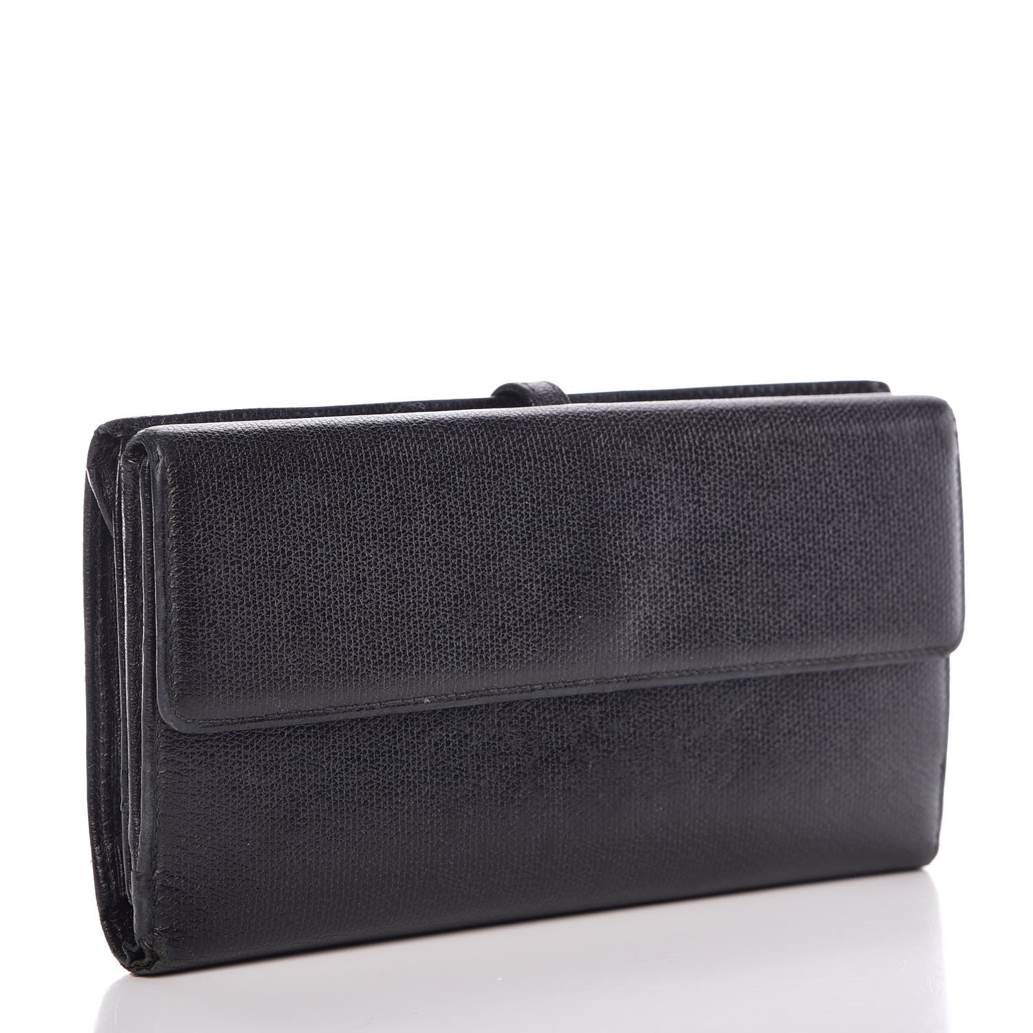 Chanel Grained Calfskin CC Button Wallet Black 3 of 18