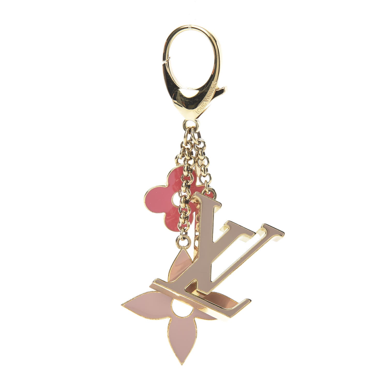 Louis Vuitton Fleur De Monogram Bag Charm Pink 1 of 4