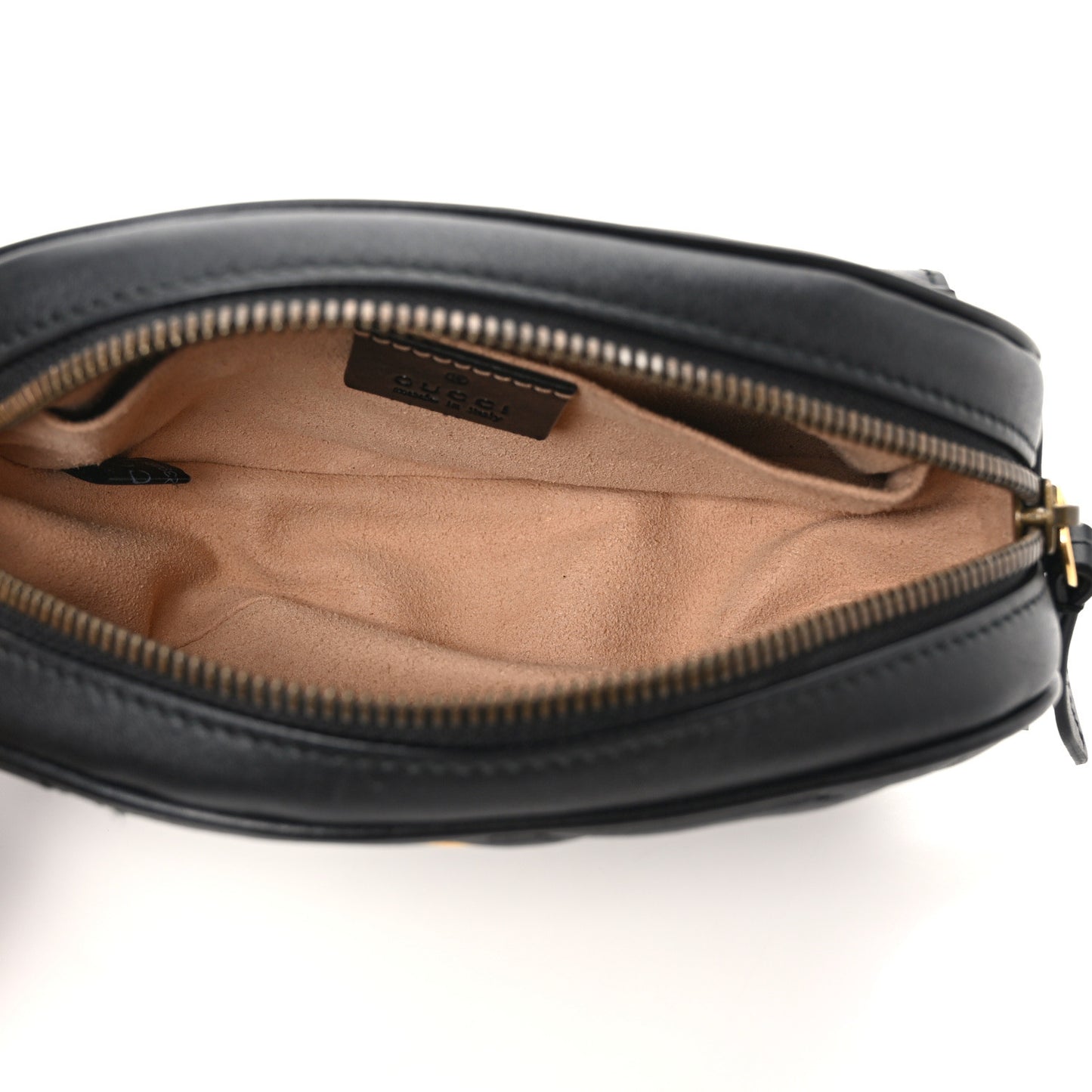 Calfskin Matelasse GG Marmont Belt Bag 95 38 Black