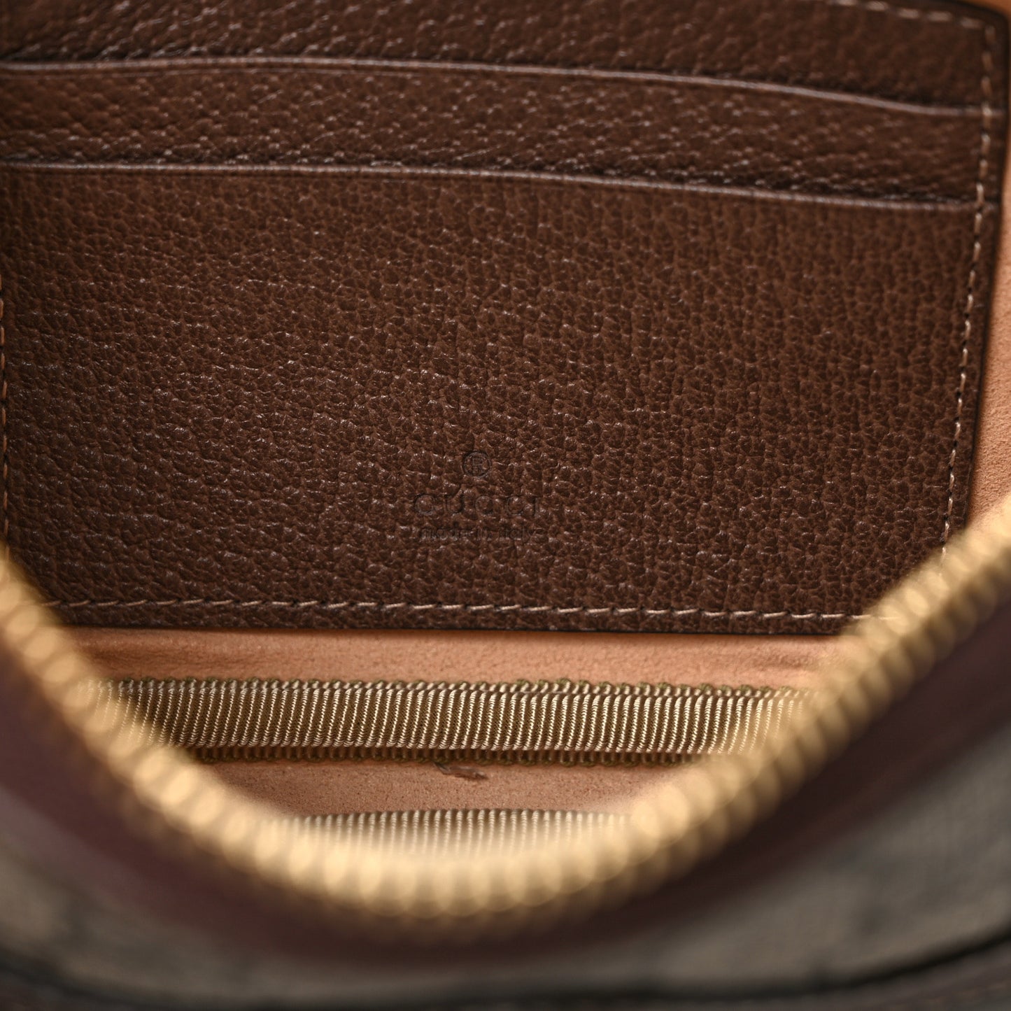 GG Supreme Monogram Ophidia Belted iPhone Case 85 34 Dark Brown
