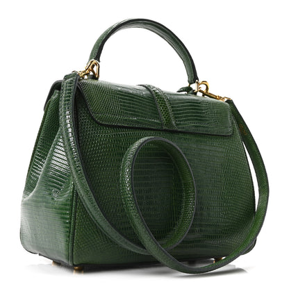 Celine Lizard Small 16 Top Handle Bag Green 2 of 10