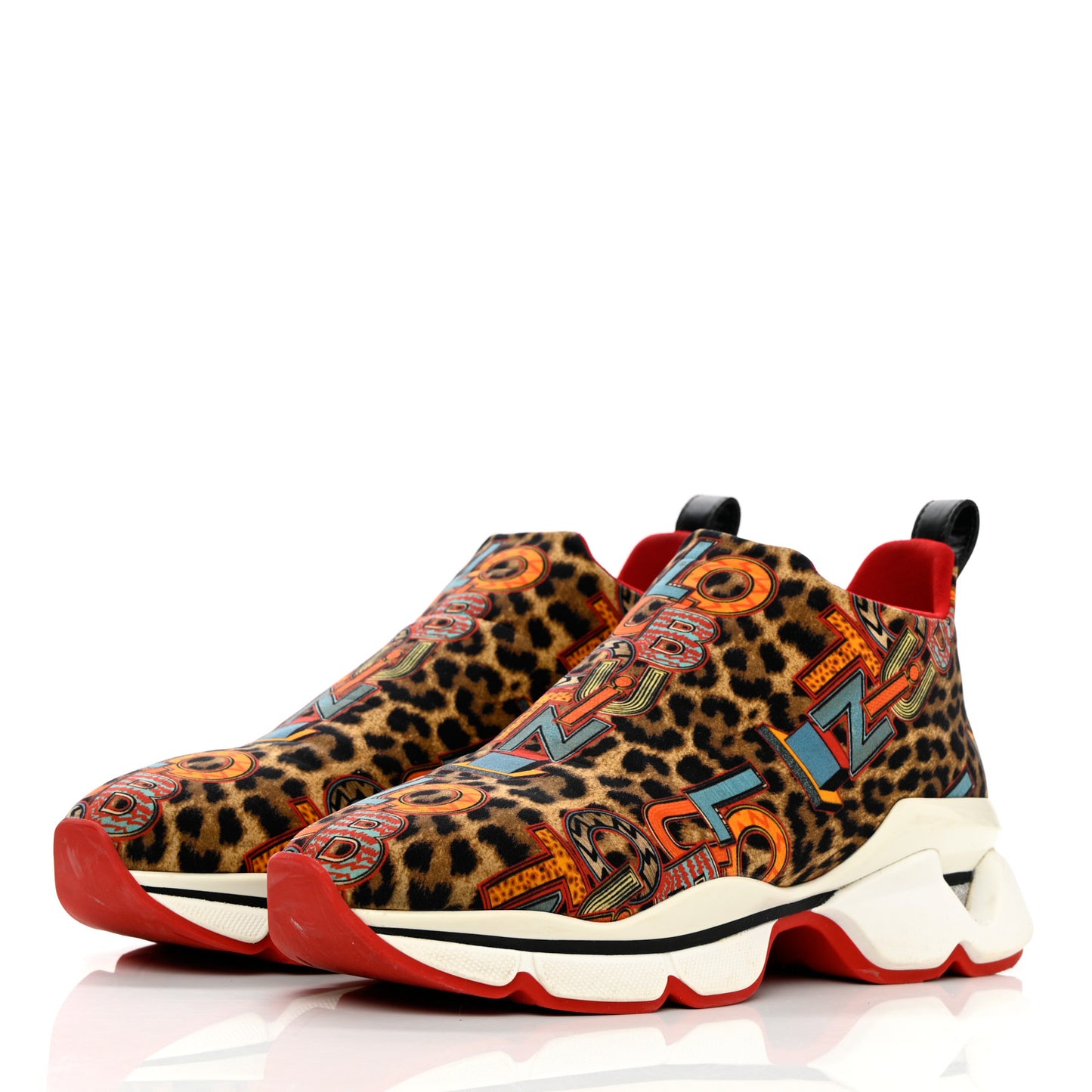 Neoprene Space Run Loubileo Donna Flat Sneakers 38 Multi