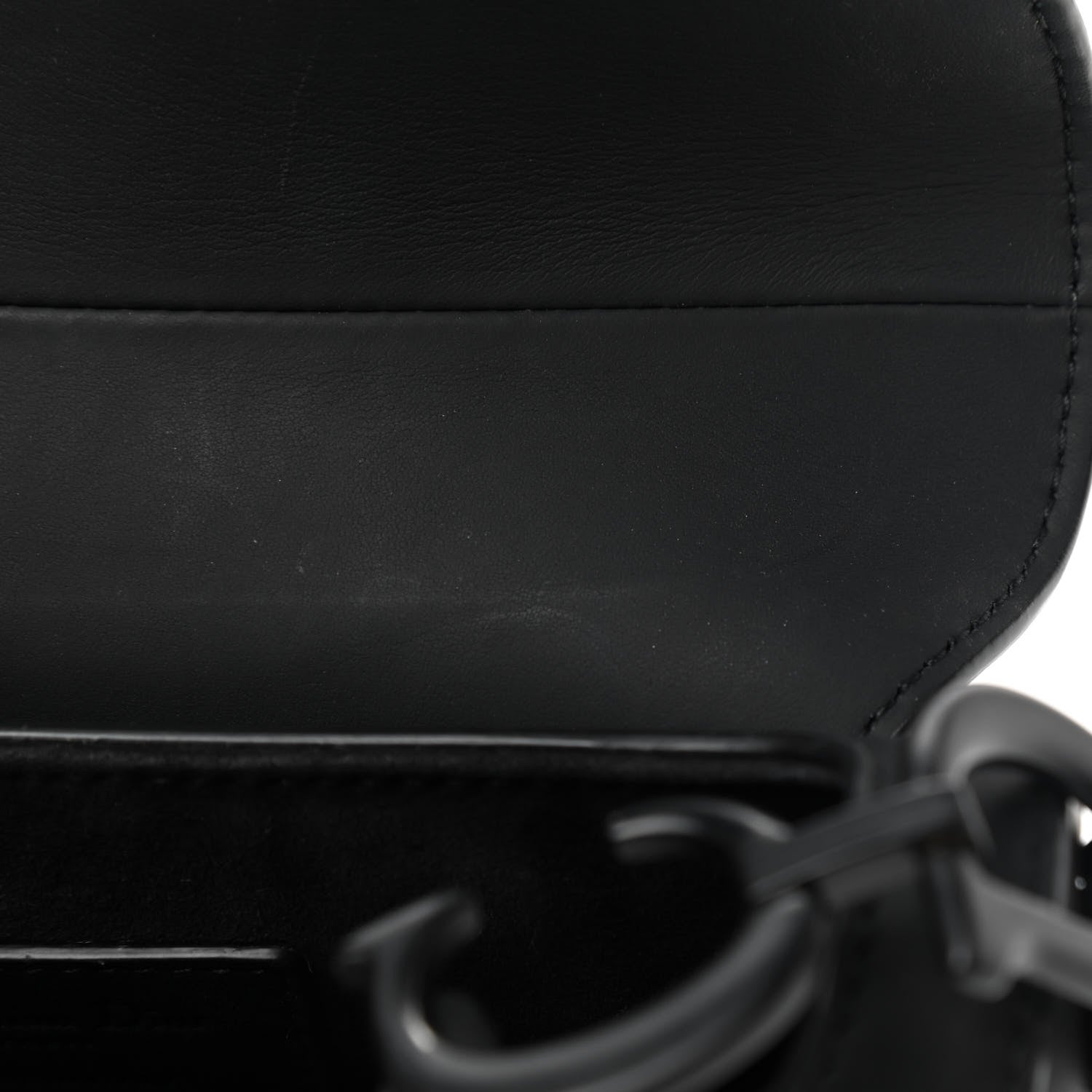 Christian Dior Ultra Matte Calfskin Mini Saddle Bag Black 11 of 12