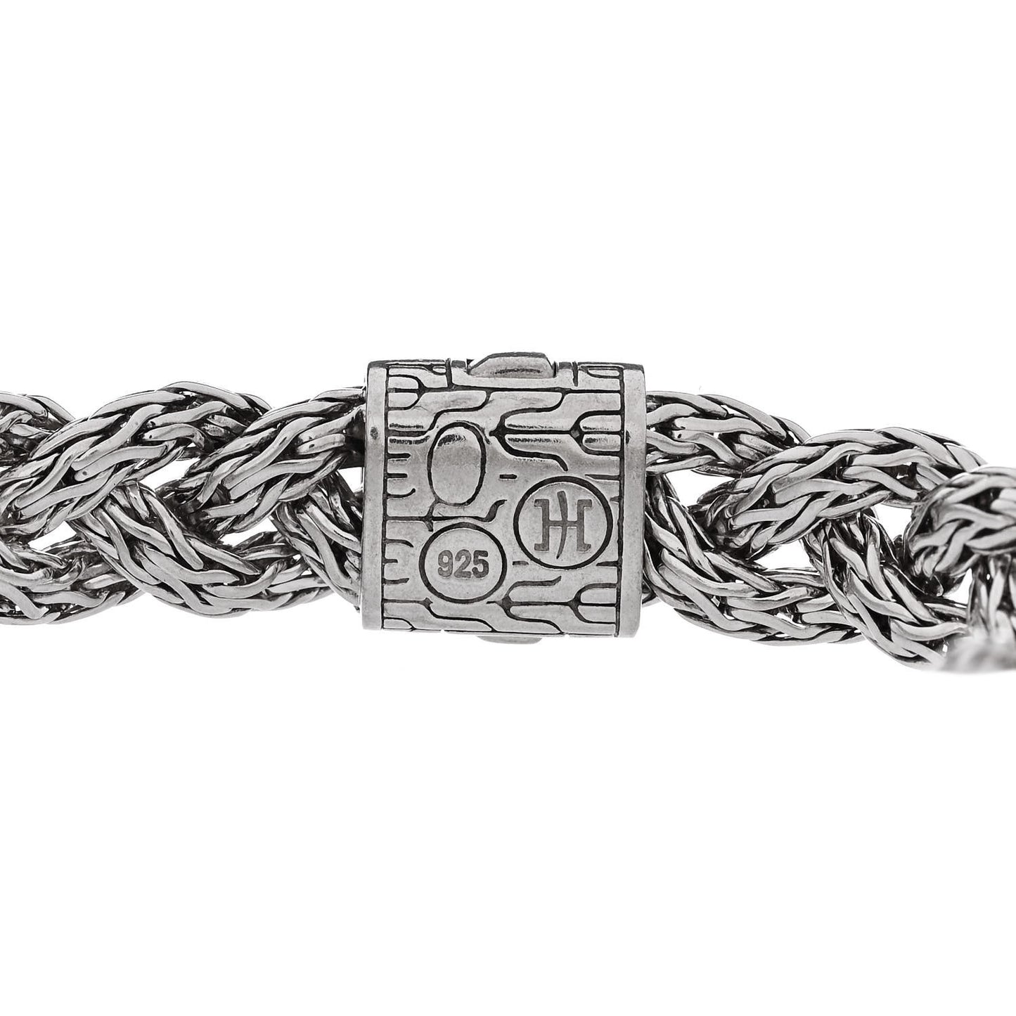 Sterling Silver Medium Braided Classic Chain Bracelet