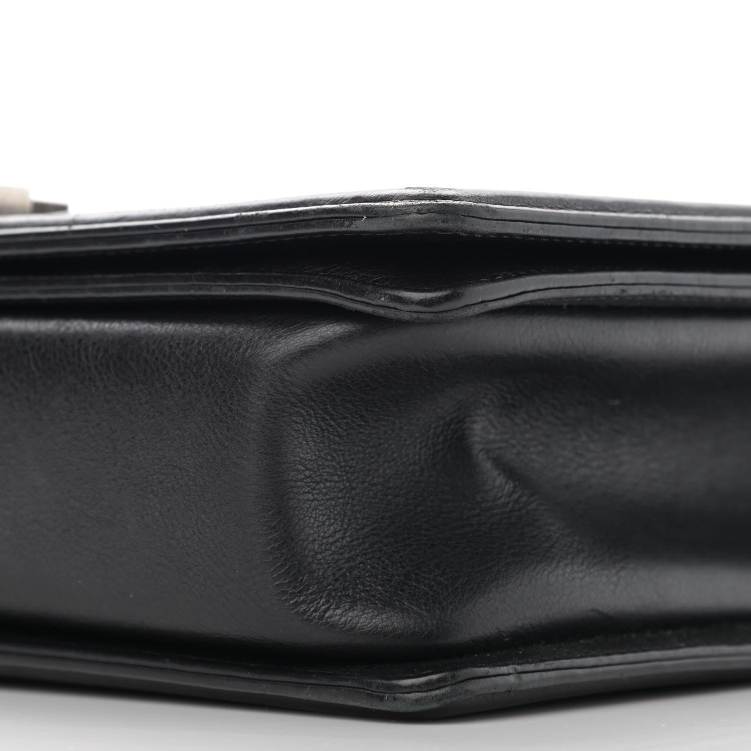 Chanel Calfskin Quilted Double Stitch New Medium Boy Flap Black 10 of 15