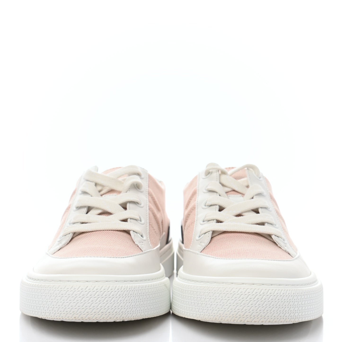 Canvas Calfskin Deep Sneakers 38 Framboise White
