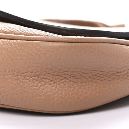 Gucci Pebbled Calfskin Medium Soho Flap Crossbody Camelia 9 of 10