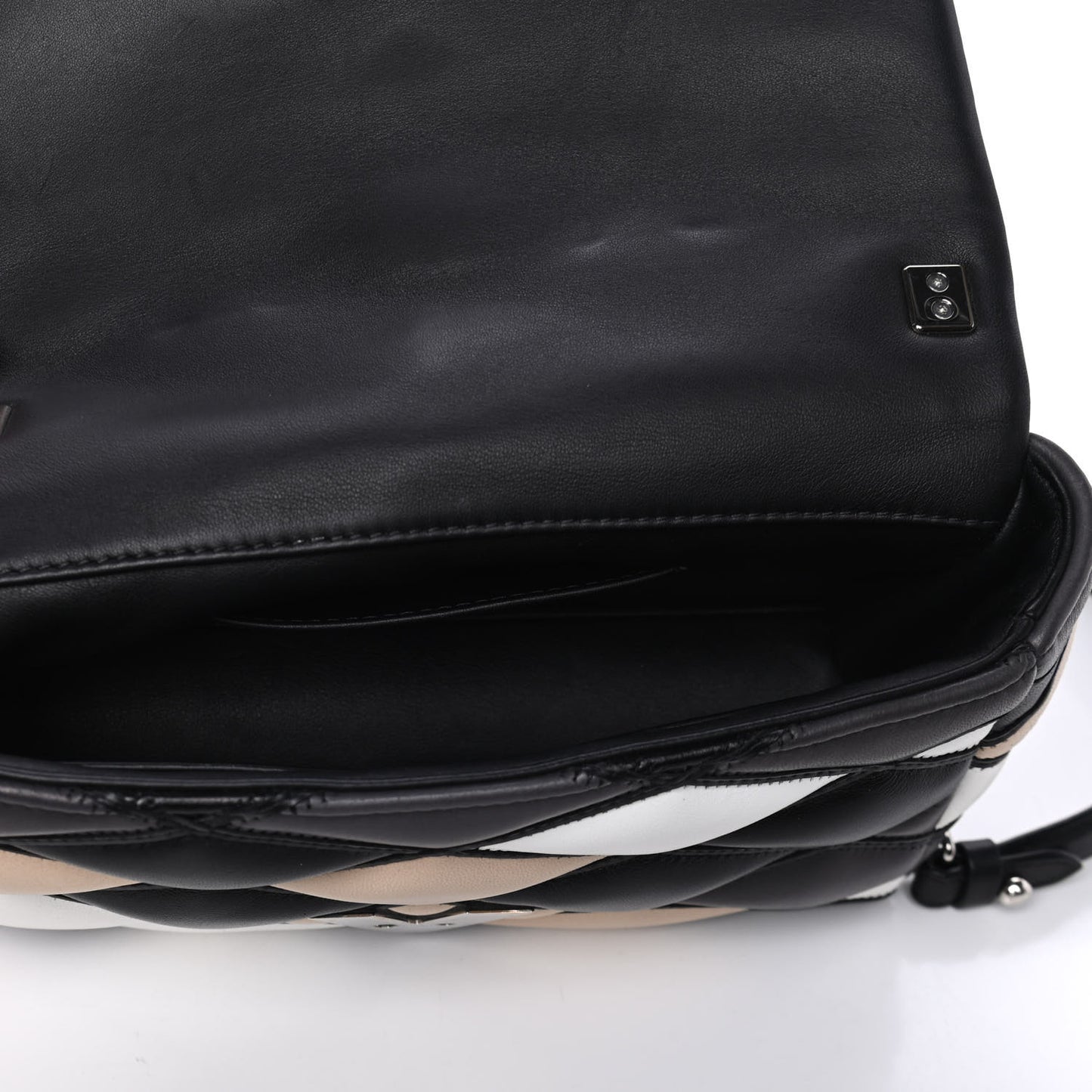 Lambskin Malletage GO-14 PM Black White