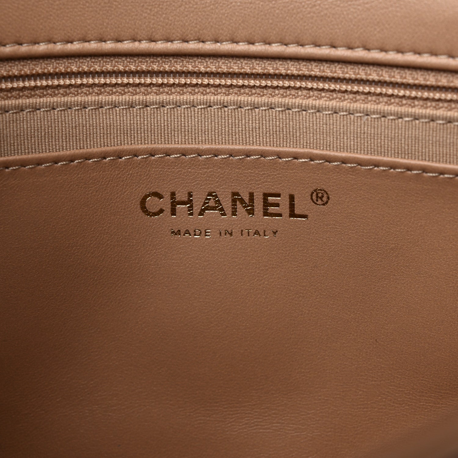 Chanel Lambskin Quilted Large CC Funky Town Flap Beige 6 of 9