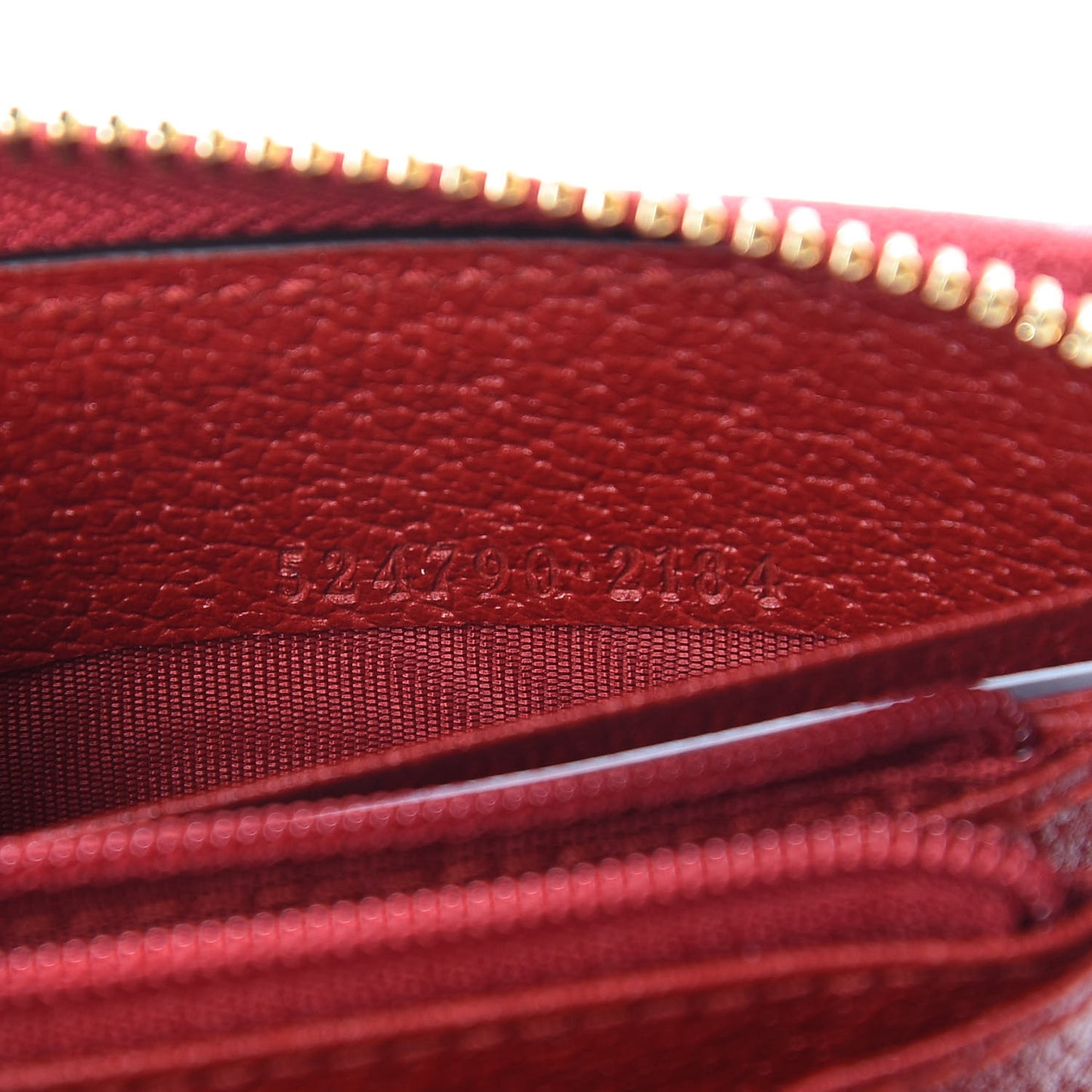 Canvas Sylvie Stripe Logo Zip Around Wallet Mystic White Hibiscus Red Maritime