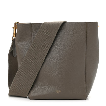 Celine Soft Grained Calfskin Small Sangle Bucket Bag Taupe 1 of 9