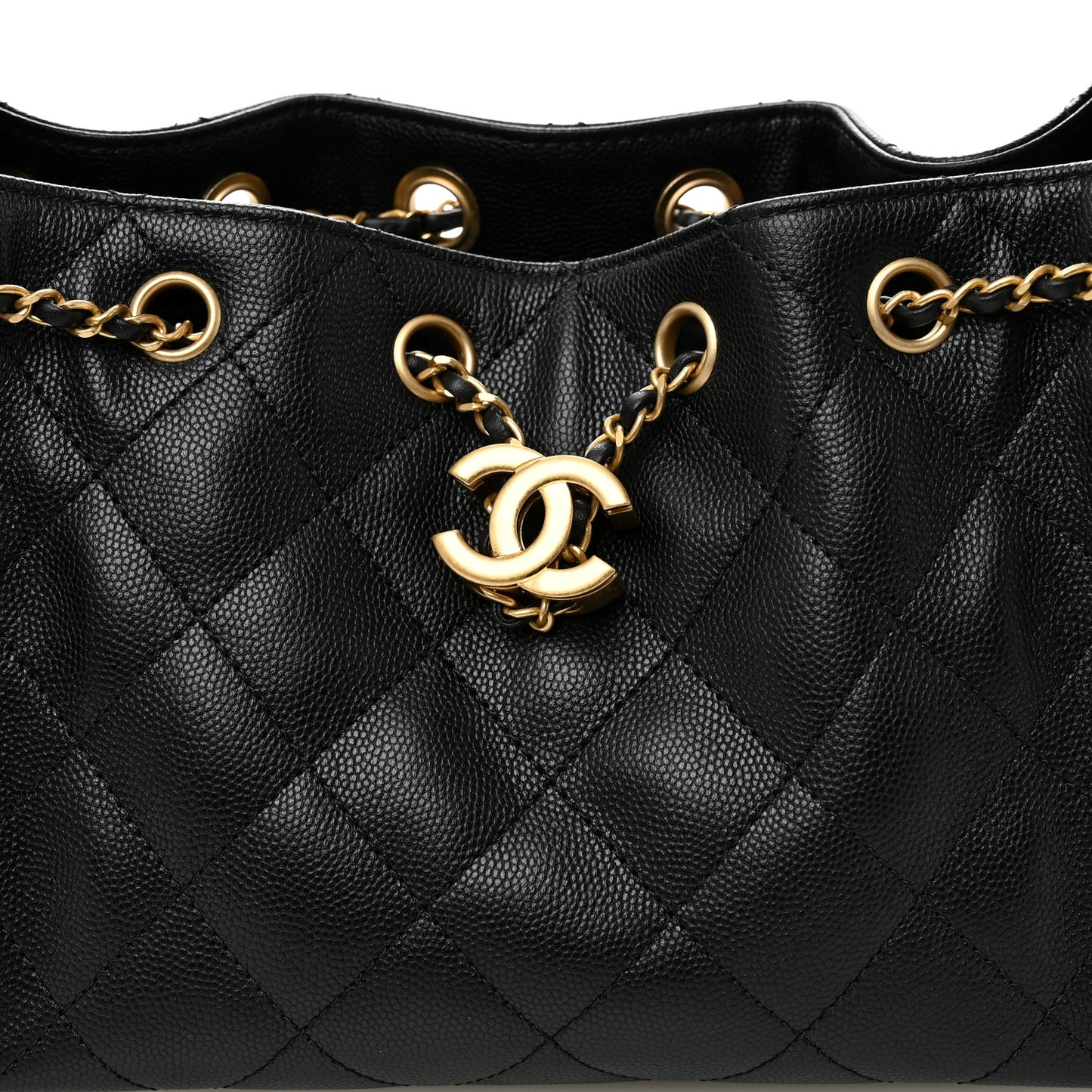 Caviar Quilted Mini Chanel 25 Handbag Black