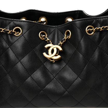 Chanel Caviar Quilted Mini Chanel 25 Handbag Black 8 of 11