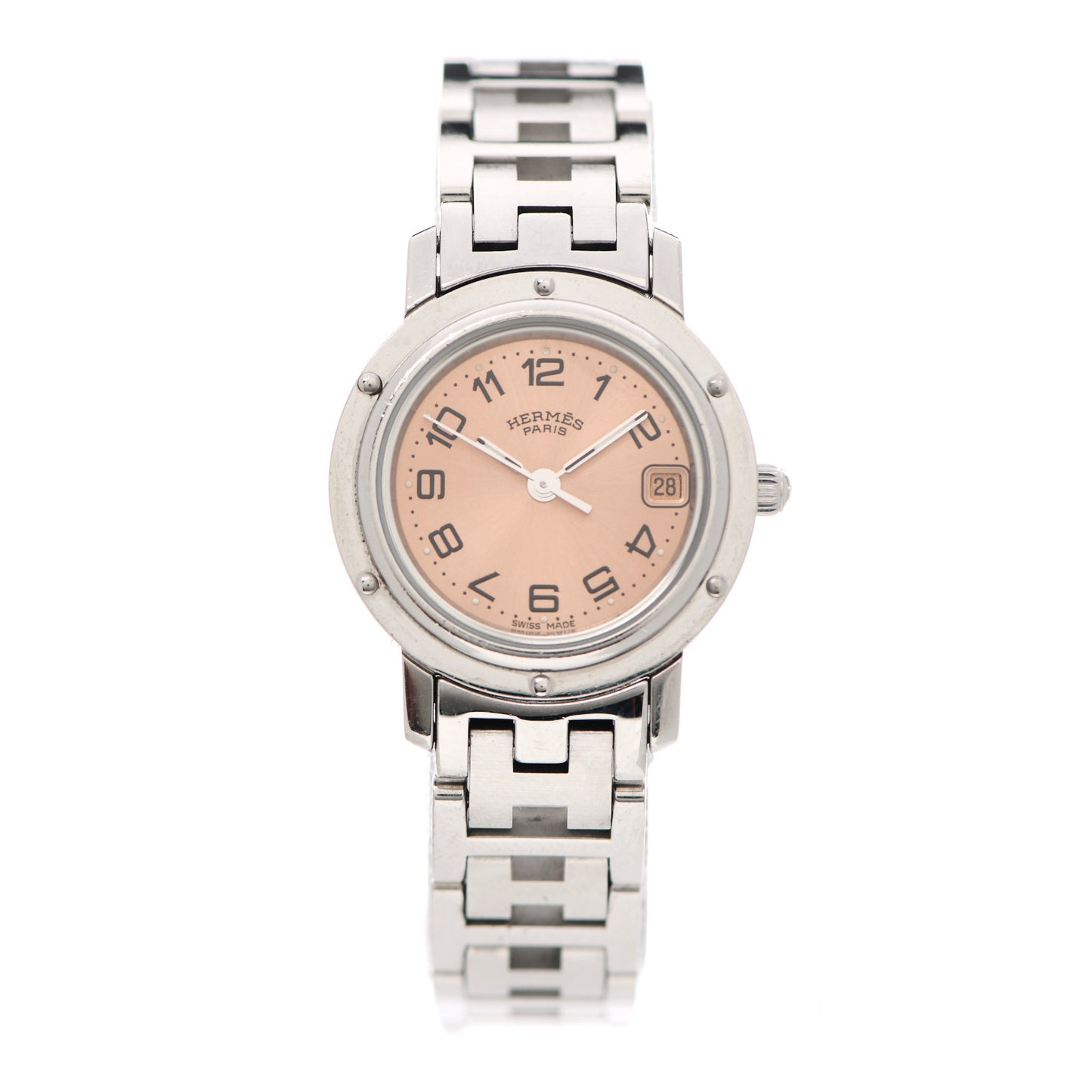 Stainless Steel 24mm Clipper Quartz Watch Pink
