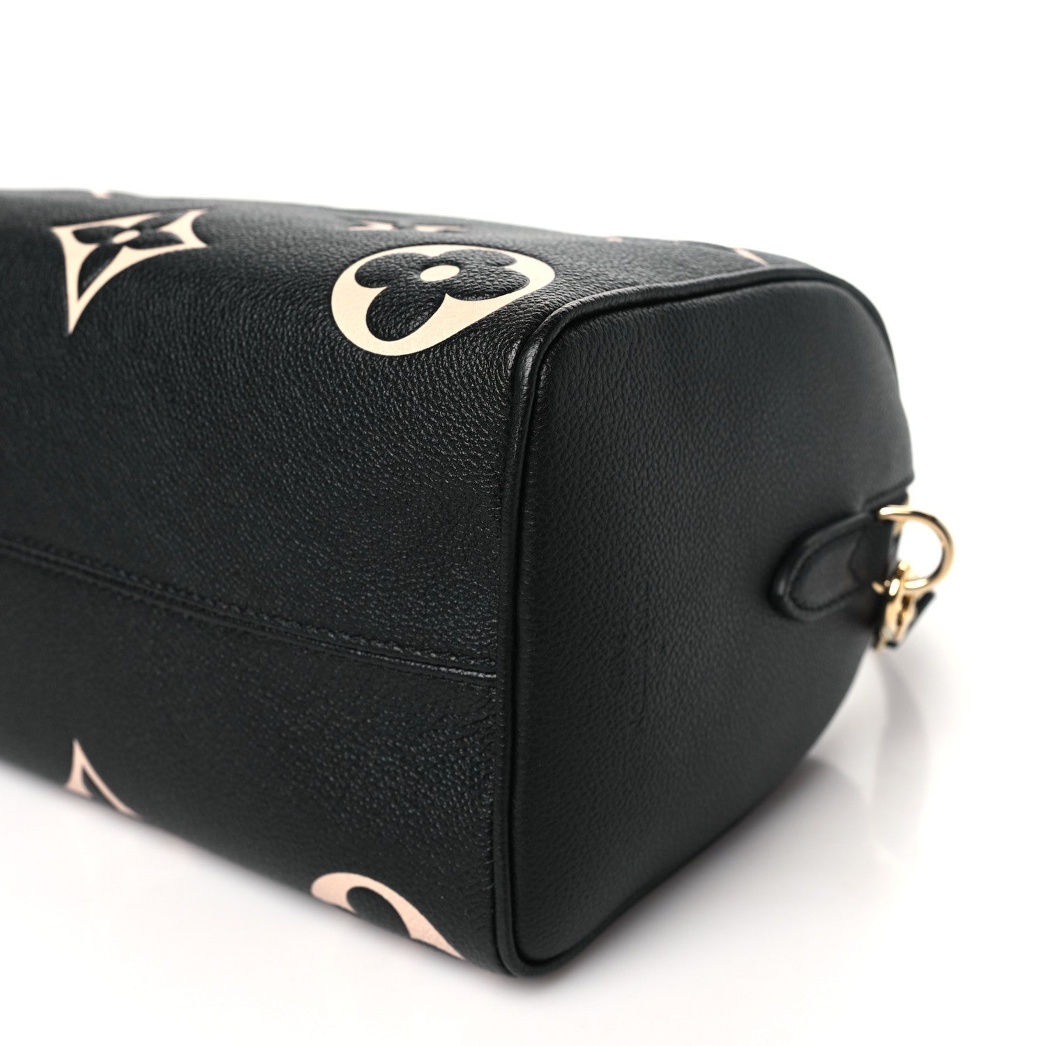Louis Vuitton Empreinte Monogram Giant Speedy Bandouliere 25 Black Beige 9 of 9