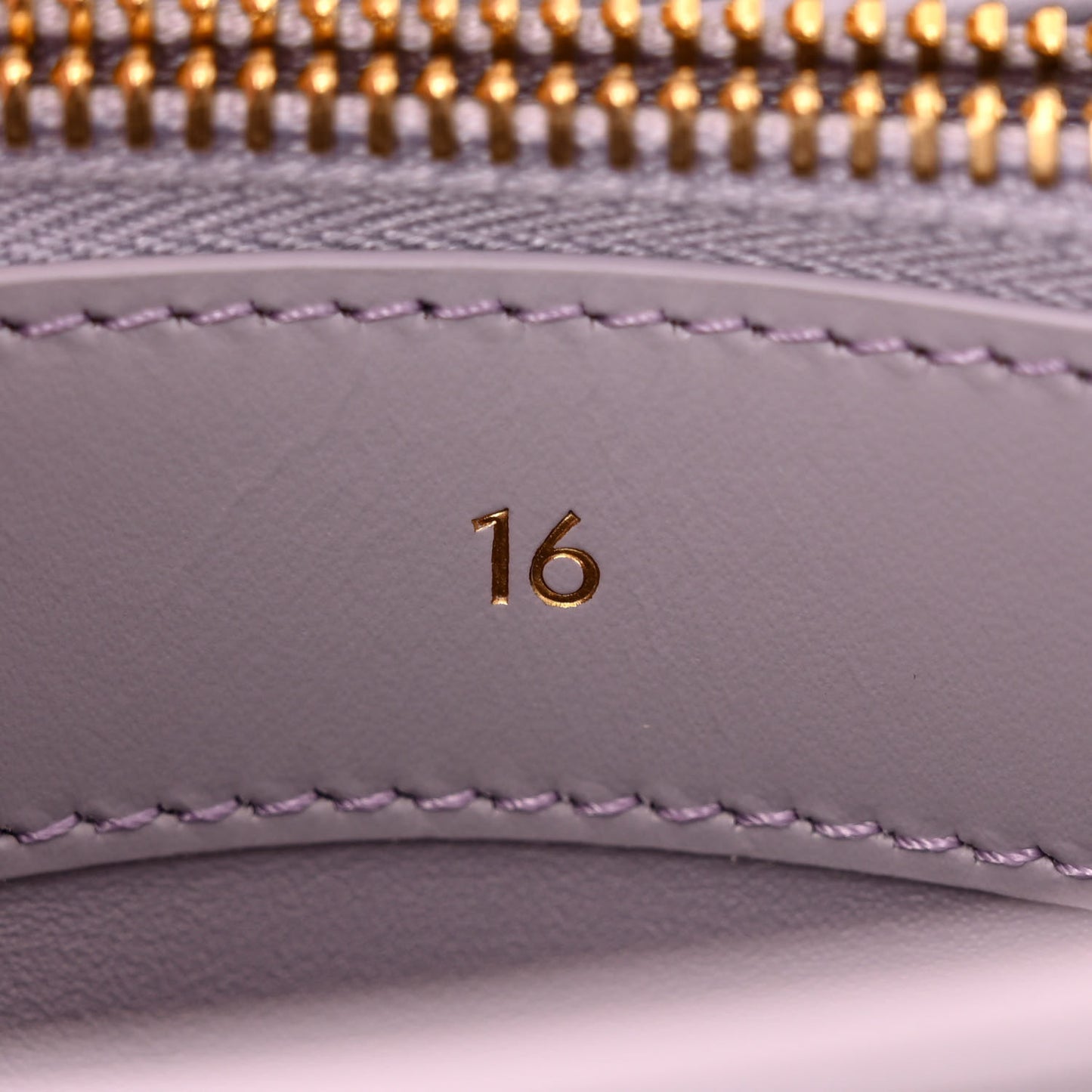 Satinated Calfskin Mini 16 Top Handle Bag Lilac