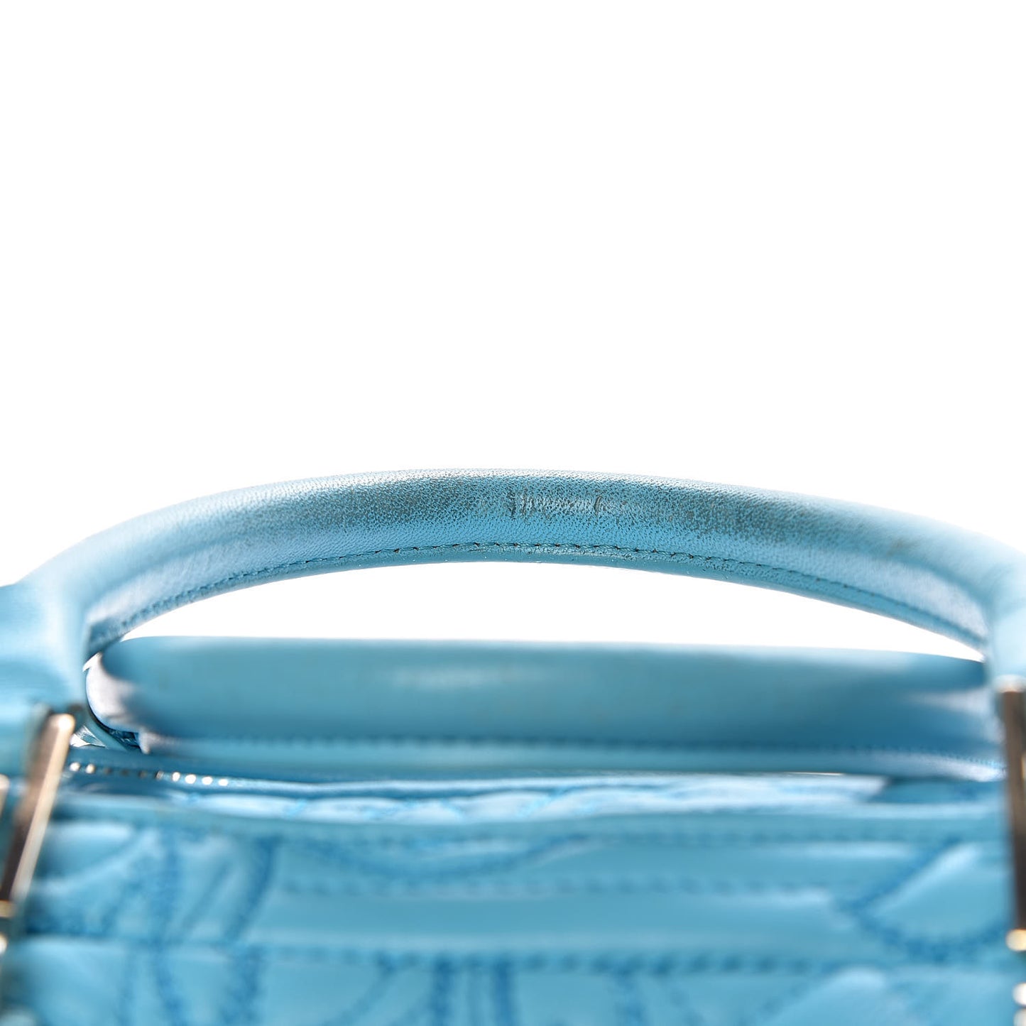 Barocco Quilted Nappa Vanitas Demetra Bag Blue