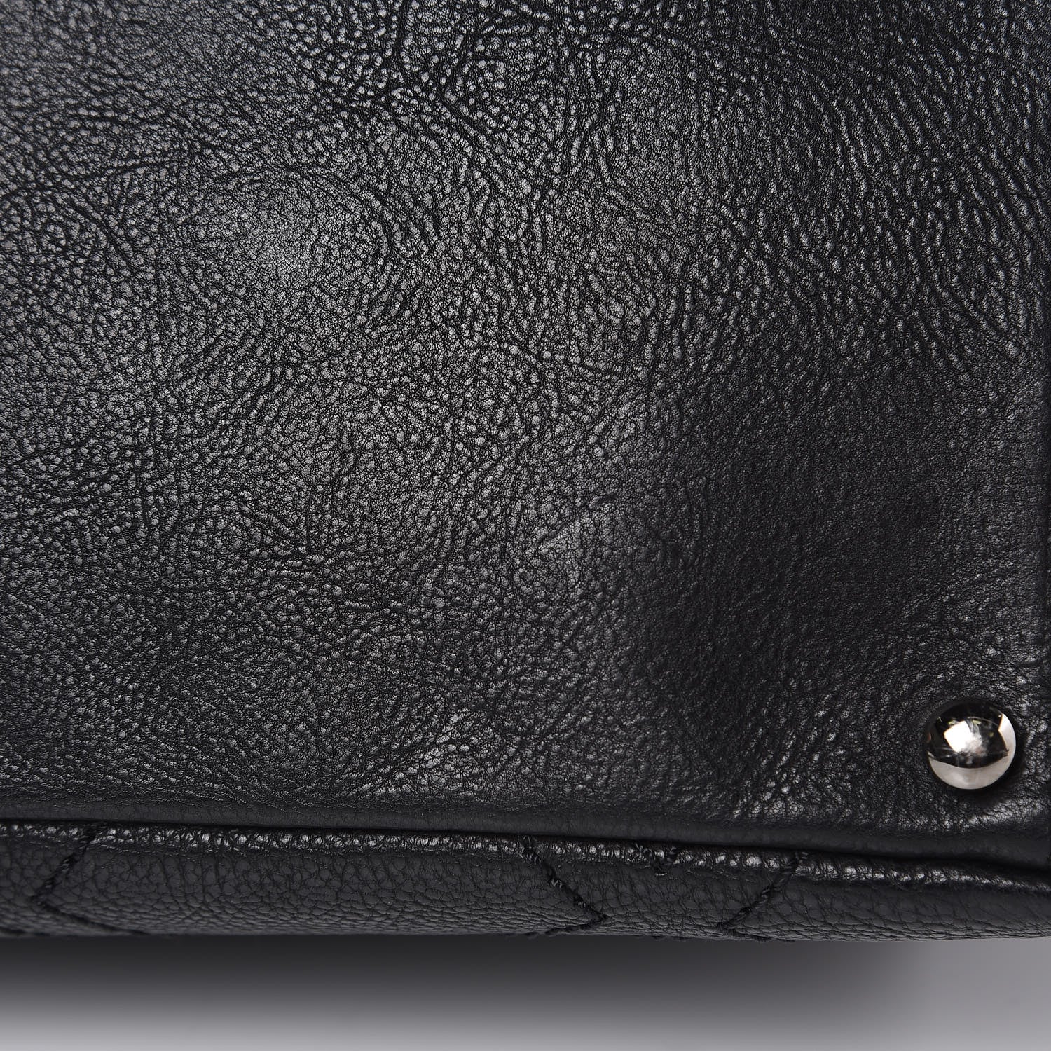 Chanel Calfskin Small Diamond Stitch Tote Black 10 of 13