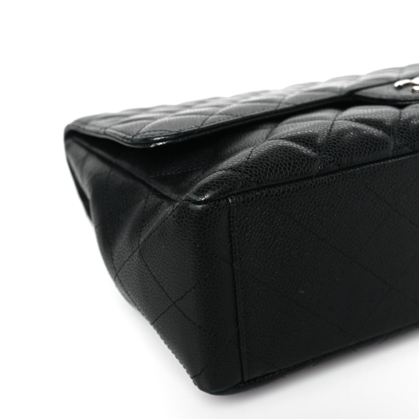 Caviar Quilted Maxi Single Flap Black