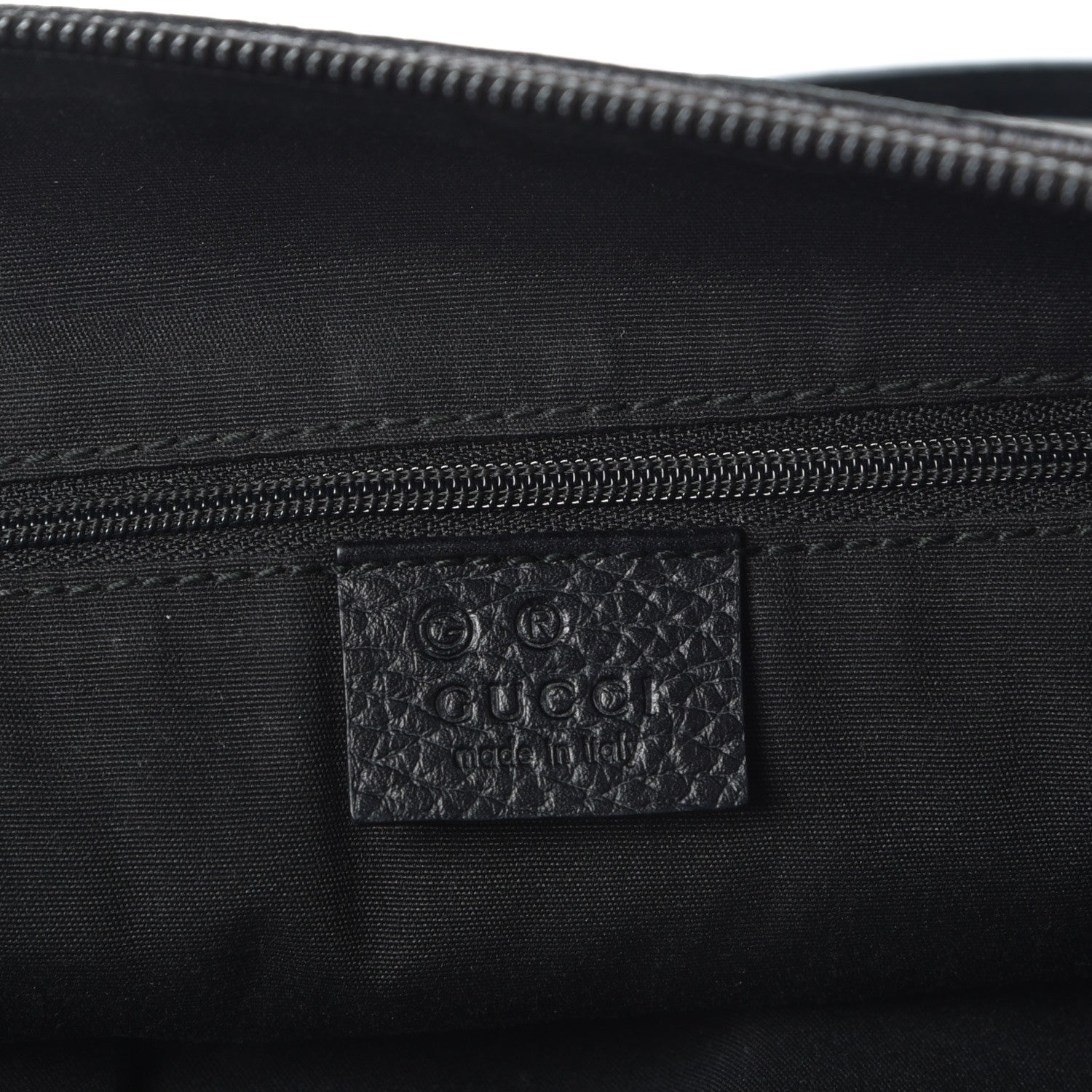 Gucci Denim Monogram Large Half Moon Hobo Black 6 of 11