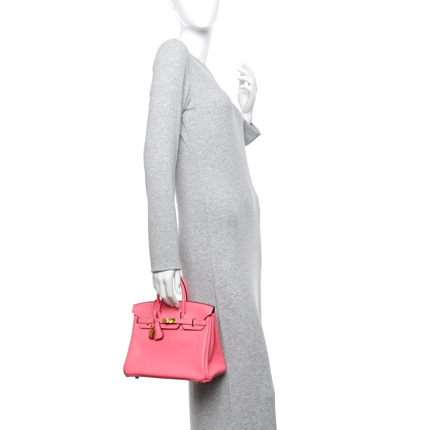 Hermes Swift Birkin 25 Rose Azalee 2 of 11