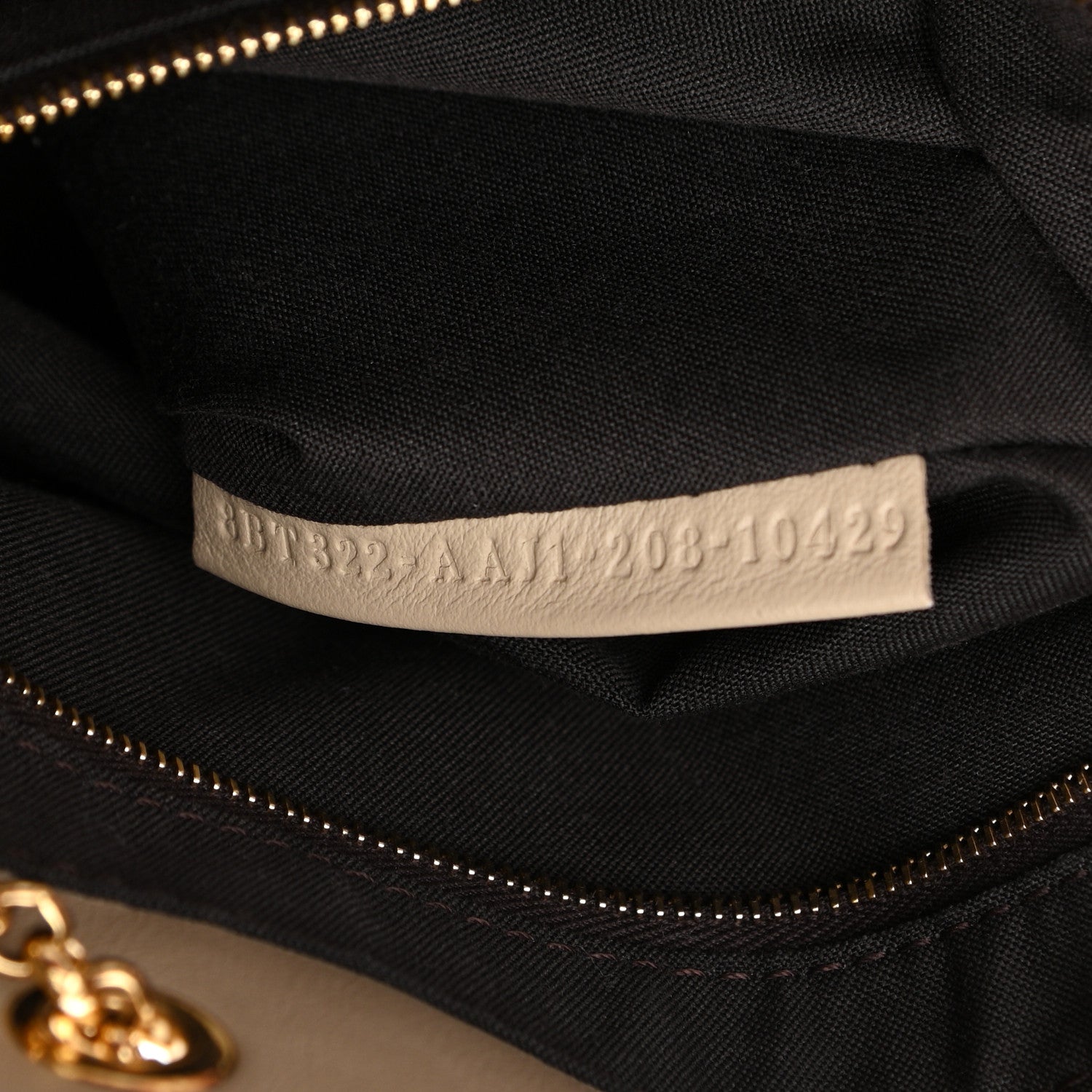 Fendi Vitello Grace King Karligraphy Chain Bucket Bag Nuvola Praline 7 of 13