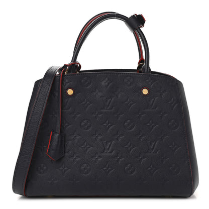 Louis Vuitton Empreinte Montaigne MM Marine Rouge 1 of 12