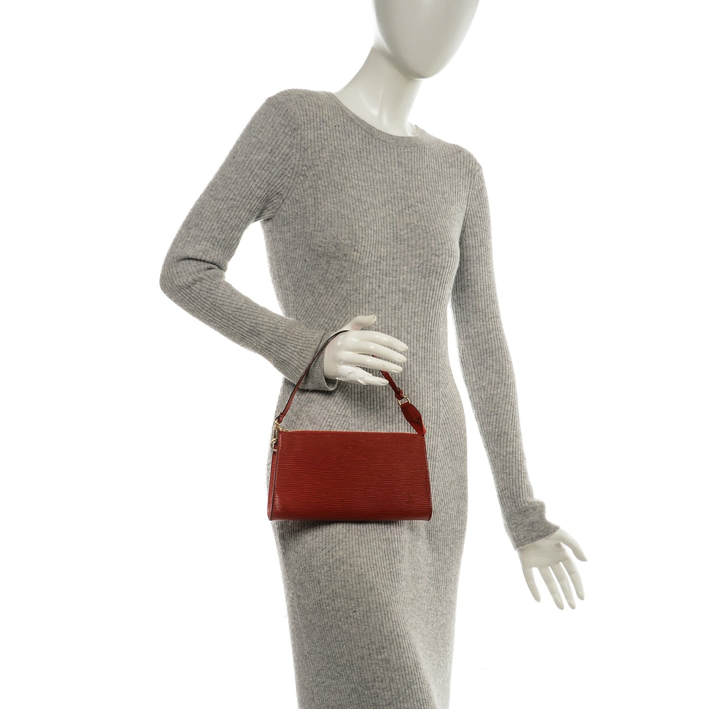 Epi Pochette Accessories 24 Castillan Red