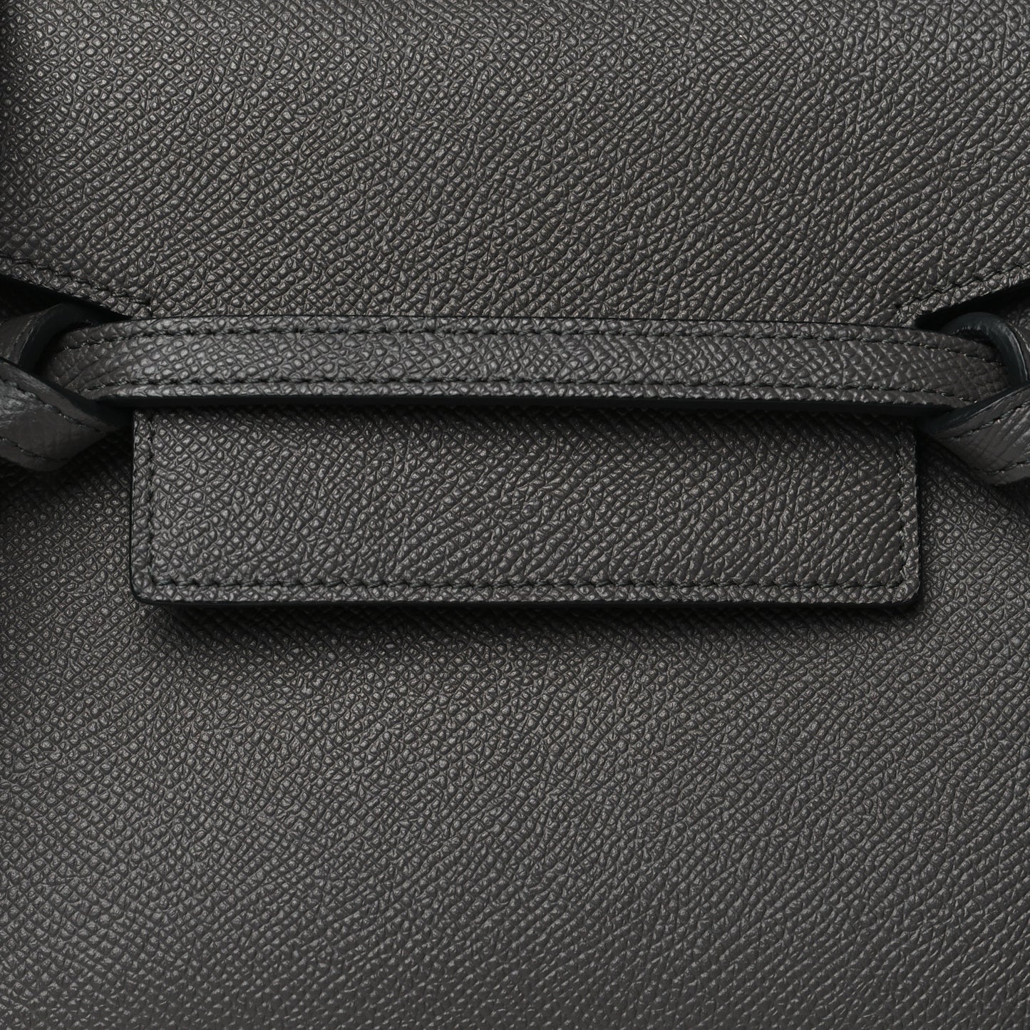 Grained Calfskin Nano Belt Bag Grey