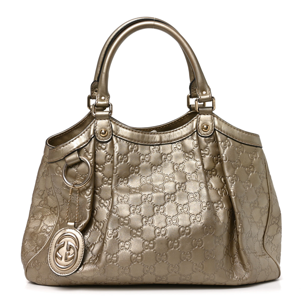 Guccissima Medium Sukey Tote Champagne