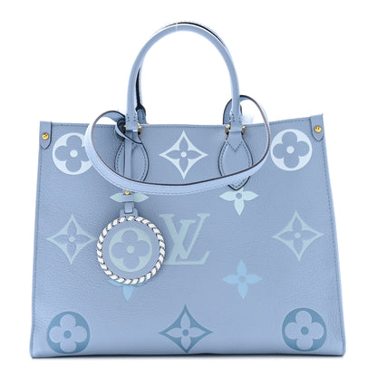 Louis Vuitton Empreinte Monogram Giant By The Pool Onthego MM Summer Blue 1 of 9